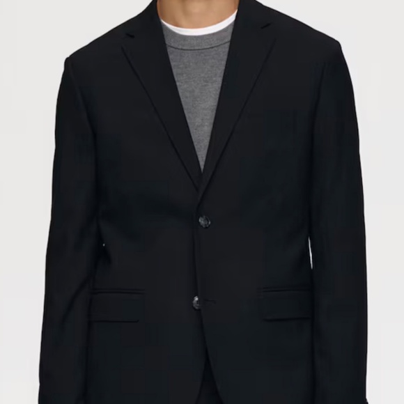 SLIM-FIT SINGLE-BREASTED JACKET - Picture 1 of 5